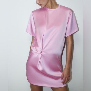 Satin effect mini dress | Zara | S